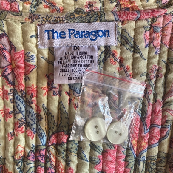 REVERSIBLE QUILTED FLORAL JACKET - Picture 6 of 6